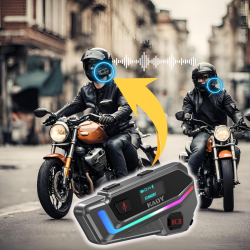 INTERKOM MOTOCYKLOWY BLUETOOTH KADY K3  RADIO FM DO 6 MOTO